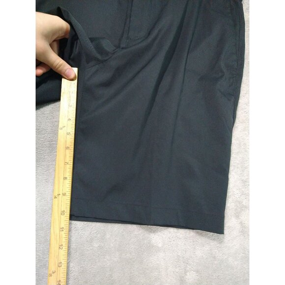 Nike Golf Shorts Mens 34 Black Chino Tour Dri Fit Standard Flat Front Mid Rise - Picture 5 of 10